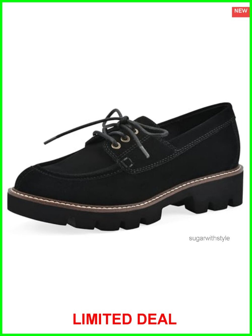 Women's Lace-Up Loafers with Arch Support & Cushioned Insole